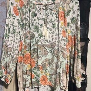 Floral Paisley Women's Top